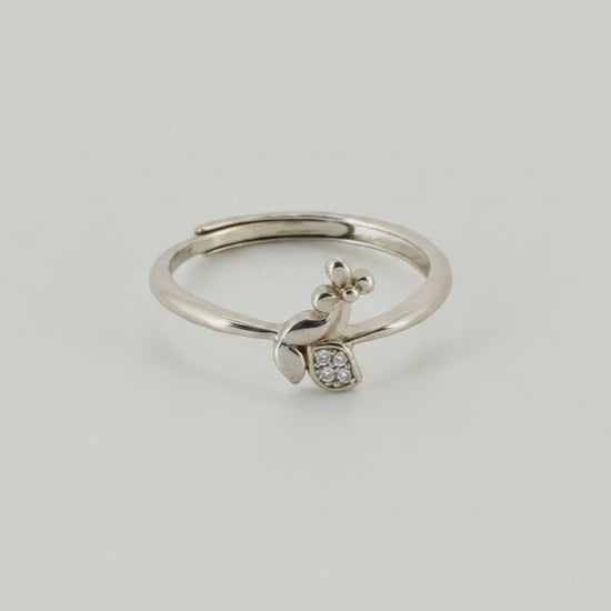 Gem Orchard Studded Adjustable Ring for Women 8