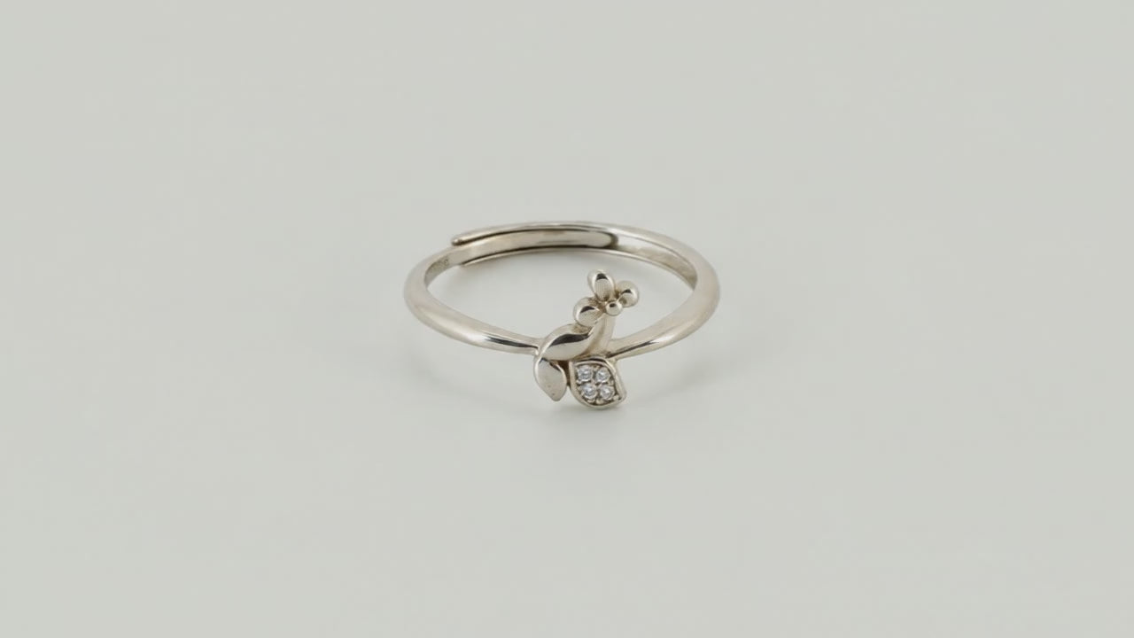 Gem Orchard Studded Adjustable Ring for Women 8