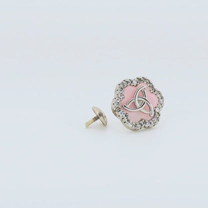 Trine Rhodium Earrings