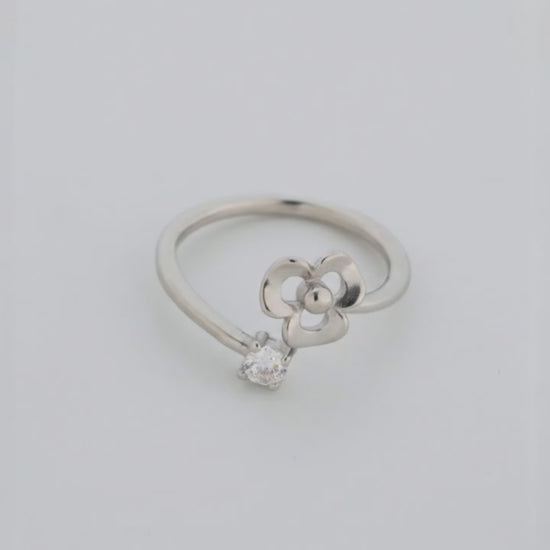 Pollen Rhodium Toe Rings 5