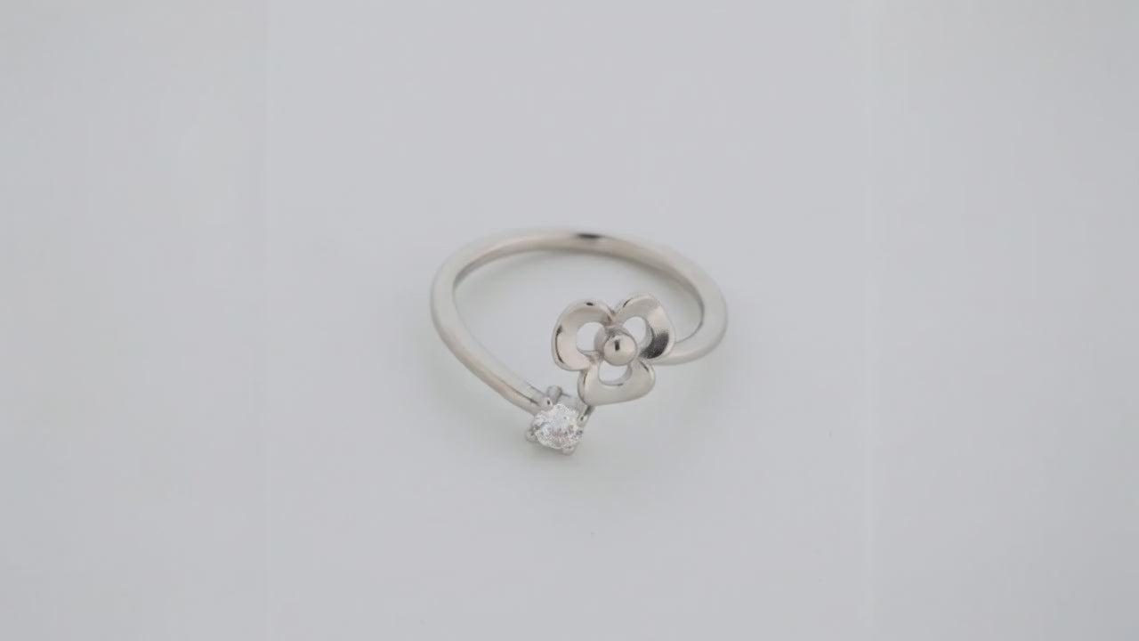 Pollen Rhodium Toe Rings 5