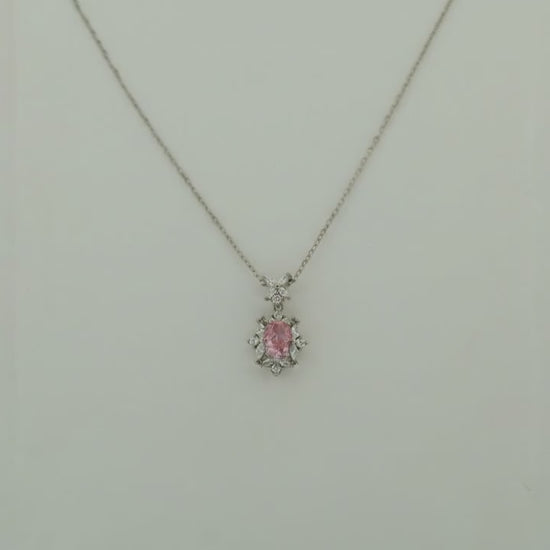 Ensemble Sakura Studded Rhodium Necklace 5
