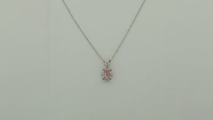 Ensemble Sakura Studded Rhodium Necklace 5