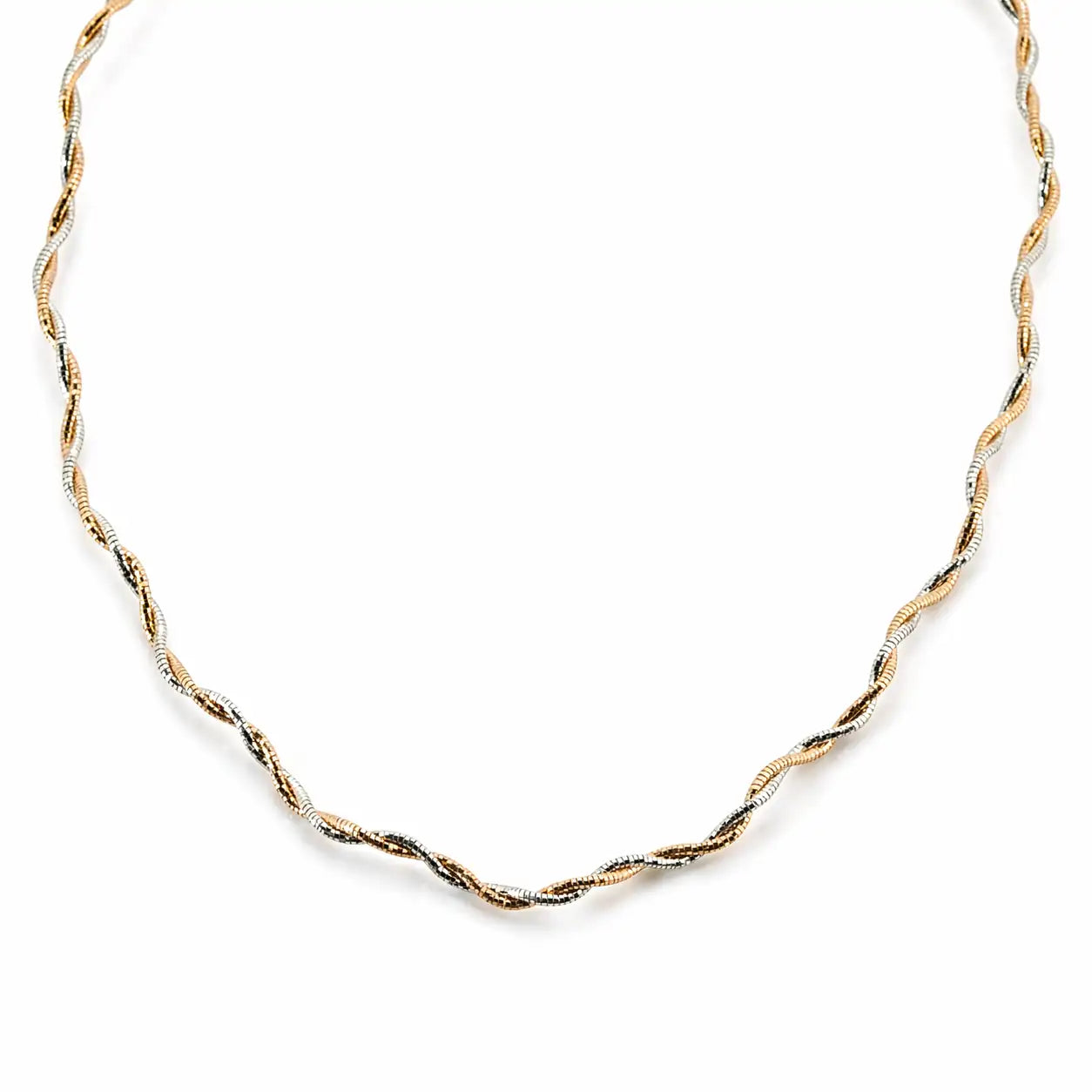 Pristine Rose Gold & Rhodium Necklace